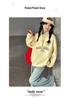 Korean Style Half-Zip Stand Collar Girls' Hoodie - Spring/Autumn Fashion
