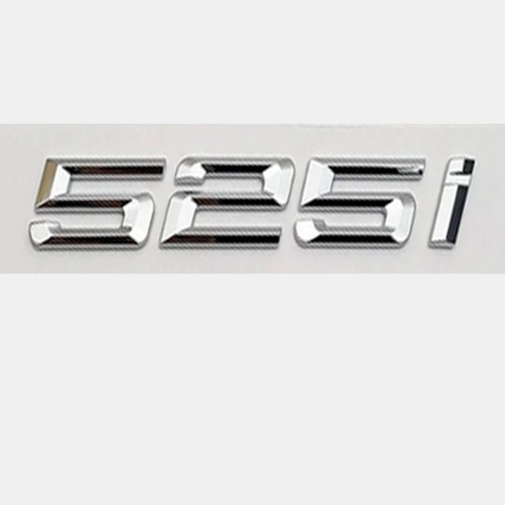 Car ABS 3D Silver Trunk Letter Badge Sticker For BMW E60 E34 F10 G30 E39 520i 525i 528i 535i 540i 545i 530i Logo Accessory