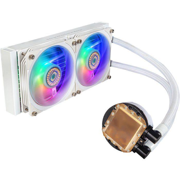 COOLER MASTER - MasterLiquid PL240 Flux White - Refroidissement liquide CPU - 12cm