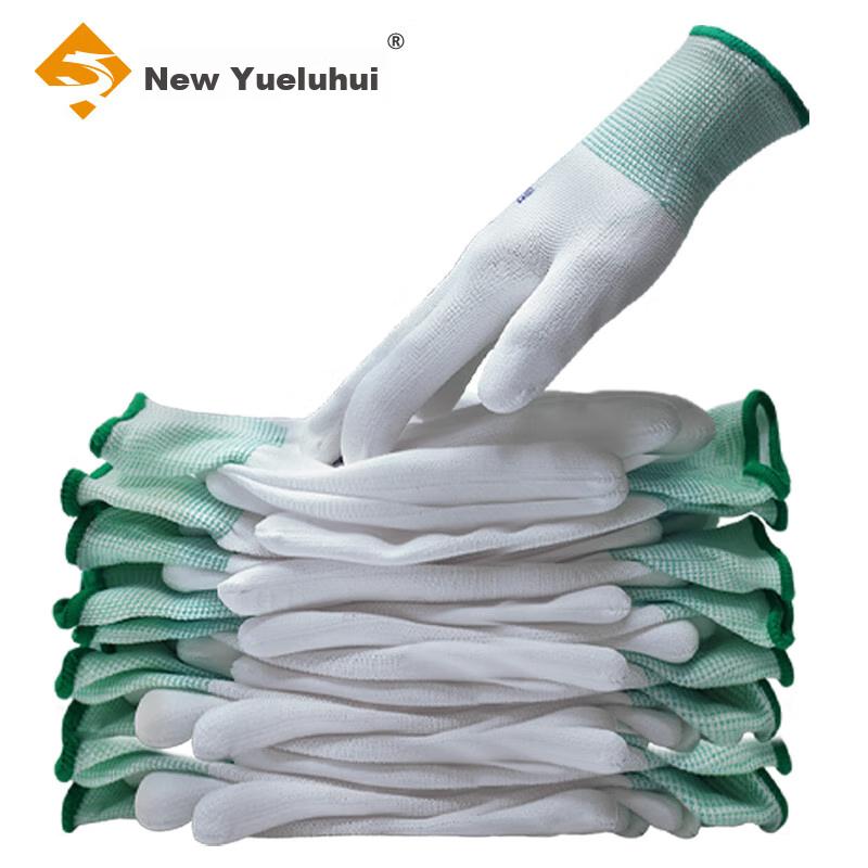 Xinyuechanghui PU Coated Gloves, 12 Pairs/pack, Protective Work Gloves, Nylon Dipped Wear-Resistant Non-Slip Work Protection Gloves B11428