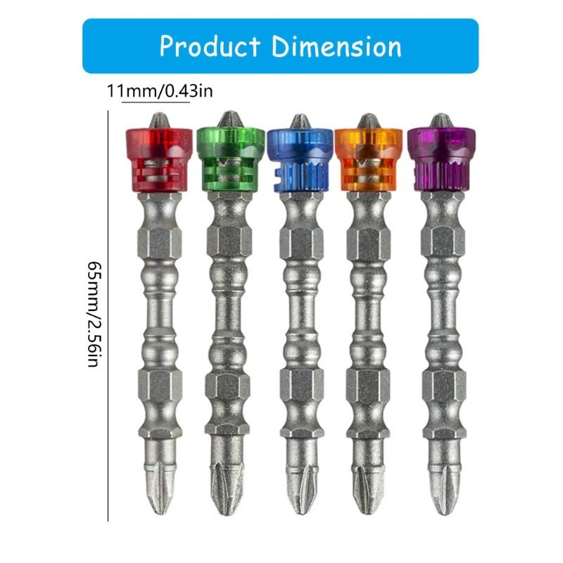 5pcs/10pcs Double Head Magnetic Bit Screwdriver Drill Bit Electric Drill Tool Attachment Screwdriver Bits