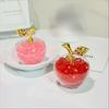 Crystal Apple Decorations, Art and Crafts, Suitable for Bookshelves, Family Living Room, Office Cafe Decorations, Room Desktop Display Decorations