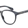 Armani GIORGIO George Logo Temple Acetate Round Optical Frame Women's Black