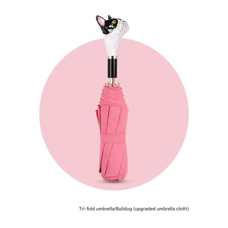 

Light Luxury Cute Cat Head Umbrella Sun Protection Anti-ultraviolet Sunny and Rainy Dual-use Aristocratic Creative Umbrella