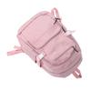 Women Travel Backpack Zipper Waterproof Adjustable Shoulder Strap Casual Carry On Laptop Backpack Pink 16in