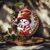 Vintage Snowman Metal Wall Art Sign for Bar Cafe Club Room Decor