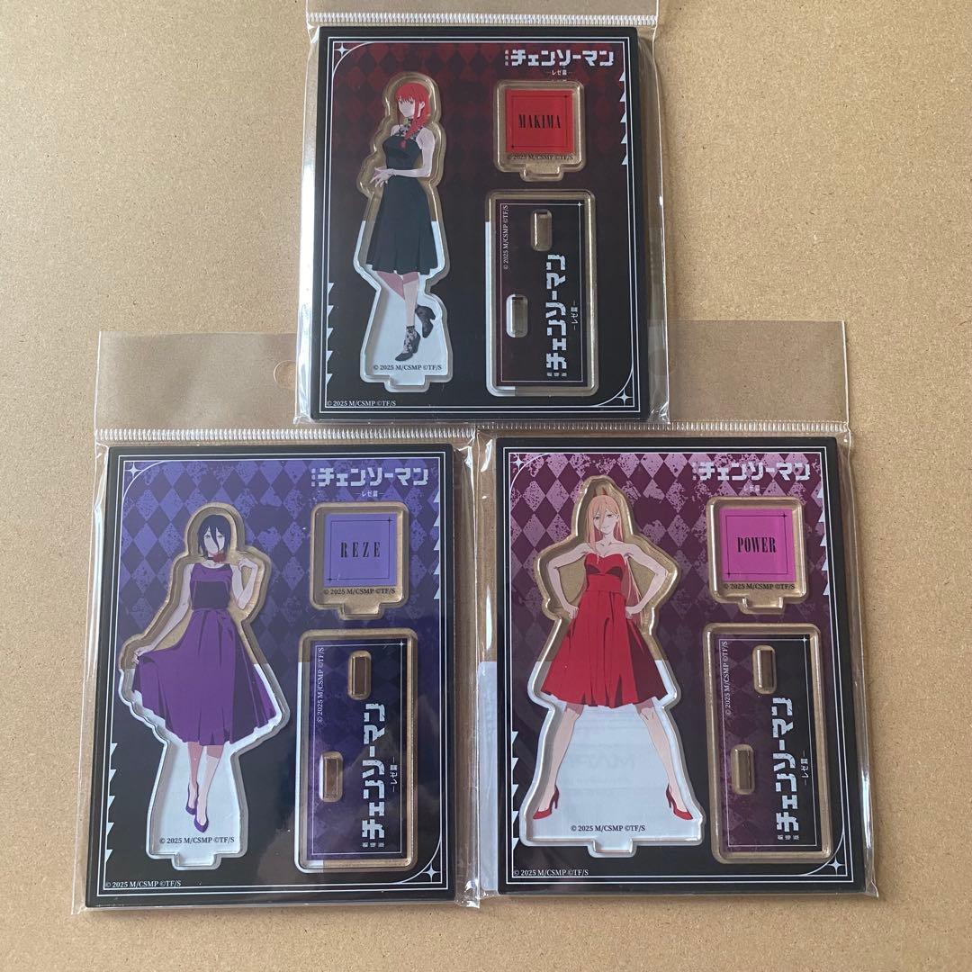 Used Chainsaw Man TSUTAYA Makima Reze Power Acrylic Stand Mappa