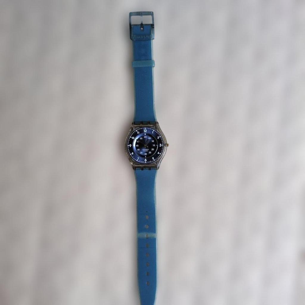 Used Swatch Quartz Watch Blue Battery Replaced (R8 July)