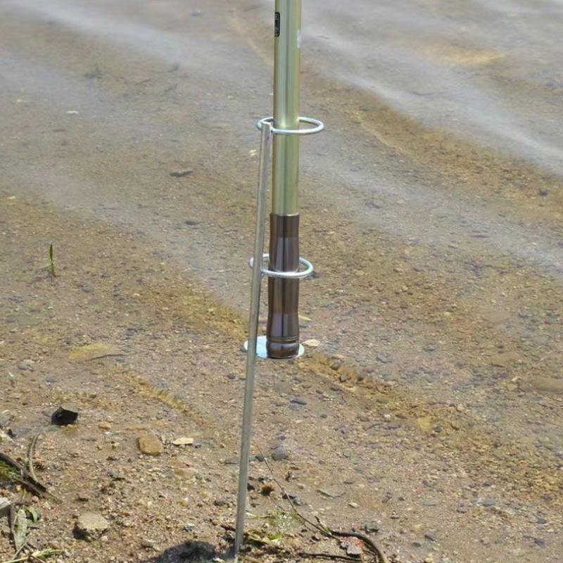 30//37/47cm Doppelringe Einzelgabel Angelrutenhalter Uferangelplatz Rutenhalter Angelwerkzeuge Für Draußen