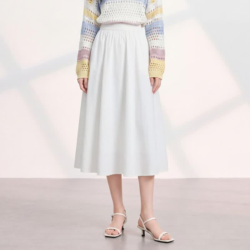 FivePlus Summer Flowy A-Line Midi Skirt