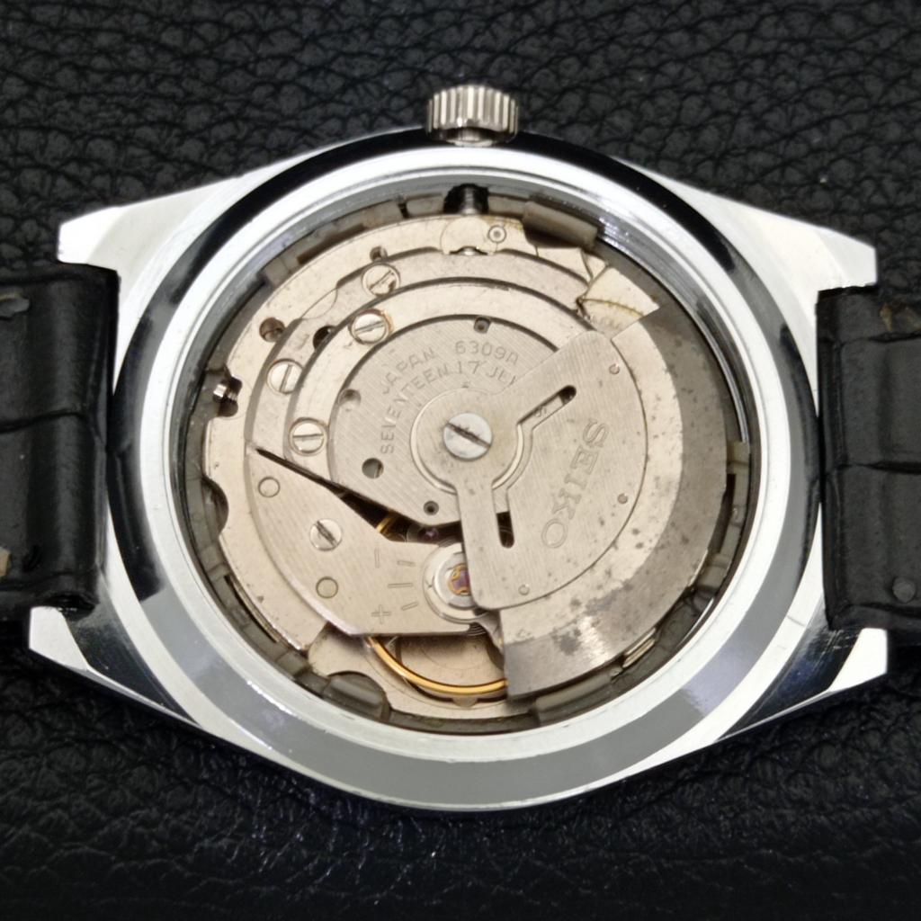 JAPAN VINTAGE SEIKO 5 AUTOMATIC REFURBISHED MENS BLACK DIAL WATCH a440658-4 Sk-a440658