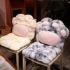 40x90cm Cute Cat Paw Cushion Single Casual Office Chair 2-In-1 Seat Cushion Home Sofa Soft Cushion Bay Window Tatami Futon Mat