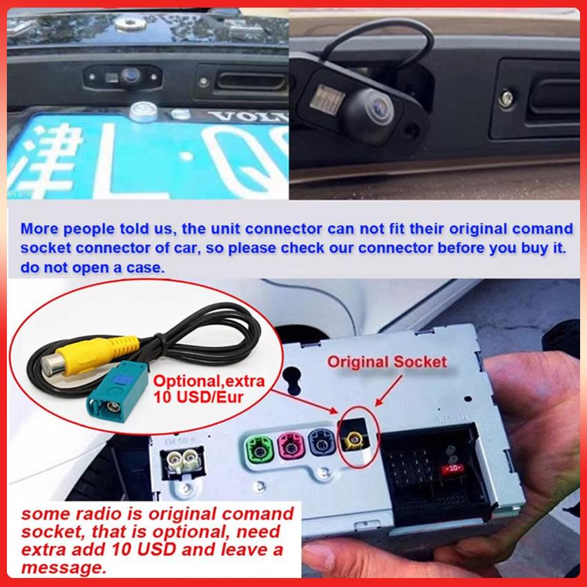 Car Backup Rear View Camera For Volvo XC90 2002 ~ 2014 CCD Full HD Night Vision Car Reverse Parking Camera High Quality RCA