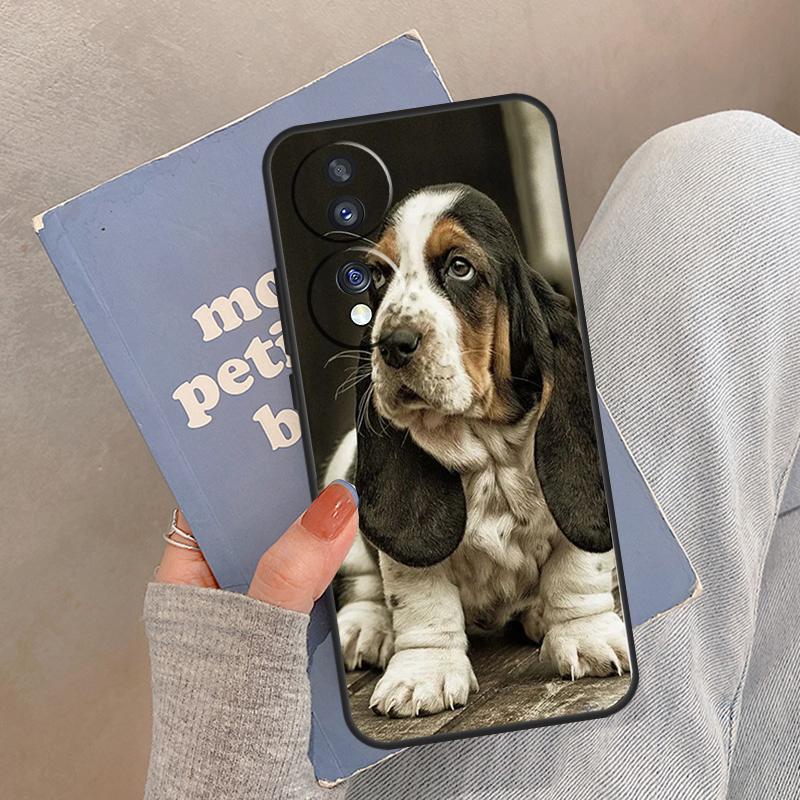 Basset Hound Dog Case For Honor Magic 5 6 7 8 Pro Cover For Honor 200 400 Lite 50 70 90 X8a X8b X9a X9b X9c