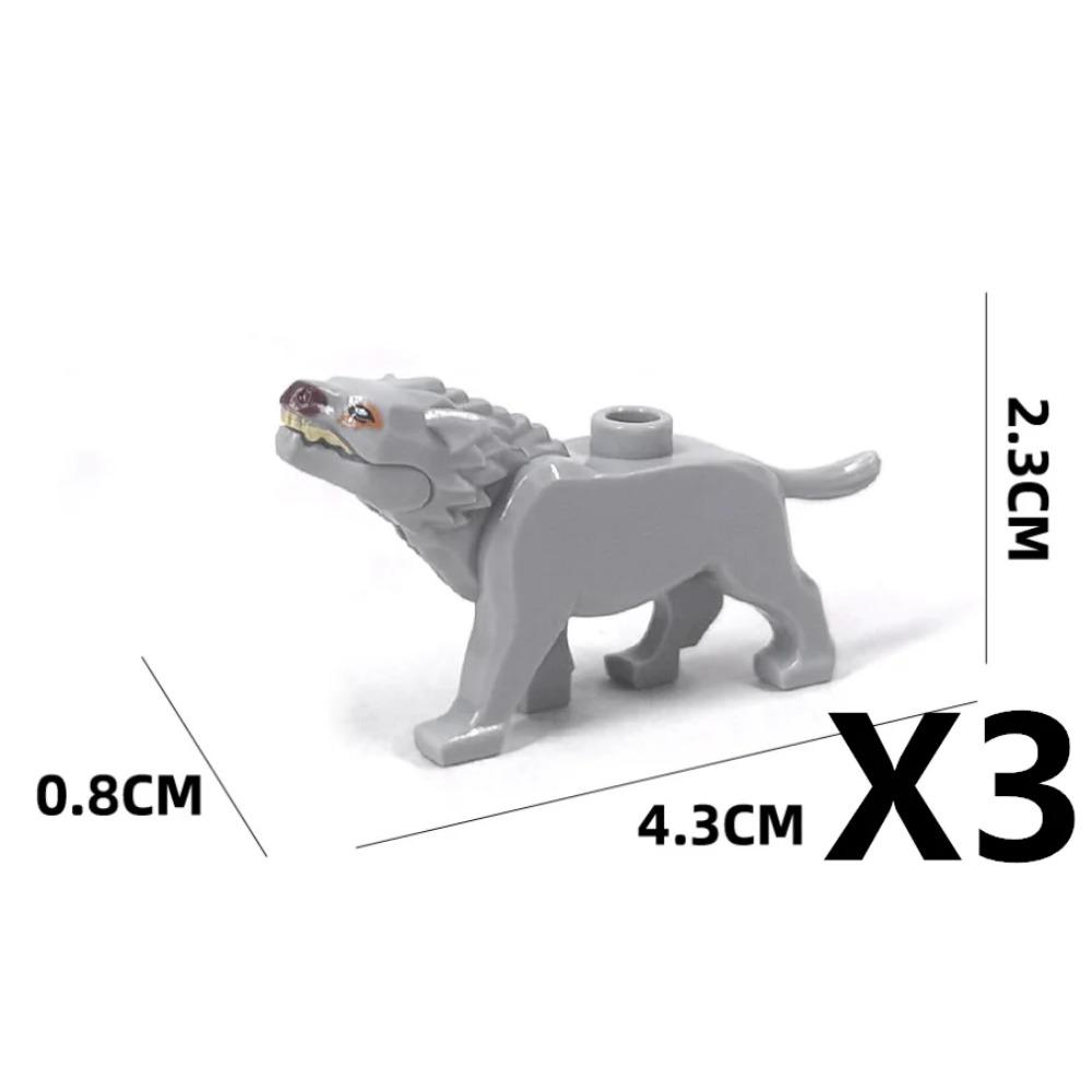 MOC ZOO Farma Zvířat Stavební Kostky Sova Ještěrka Chobotnice Veverka Prase Pes Kuře Kočka Holub Myš Vlk Králík Mini DIY Kostka K060