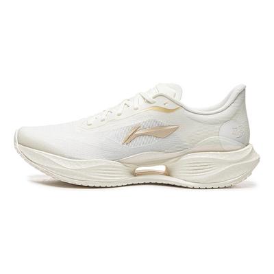 Li Ning Super Light 23 Cushioning Slip Resistant Abrasion Resistant Breathable Low Top Running Shoes Women's Ivory ARBW018-4