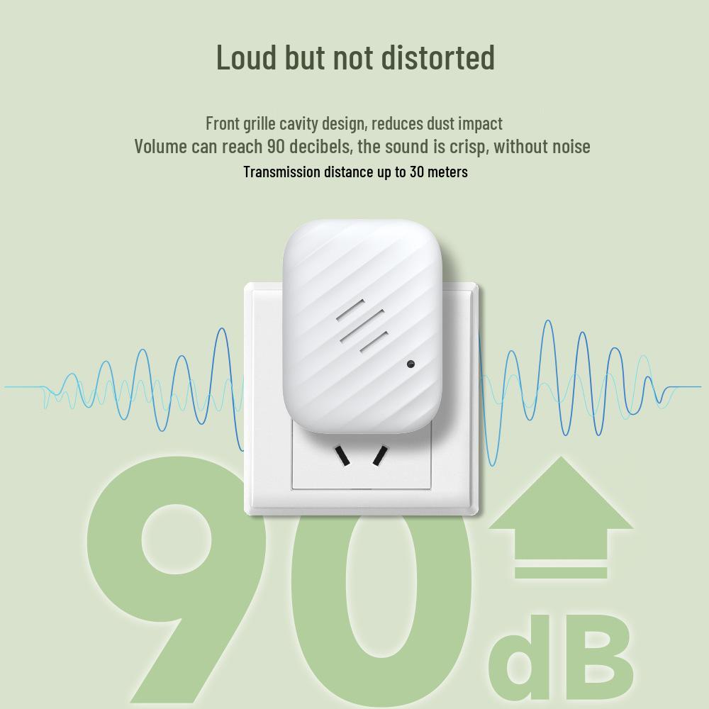 Wireless RF433 Doorbell: Battery-Powered, High Volume, Ideal for Home & Elderly Use