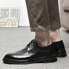 Fashion Casual Business Men's Leather Shoes Vintage Classic Gentleman Style Groom's Wedding Leisure Party Daily outdoor shoes Brogue