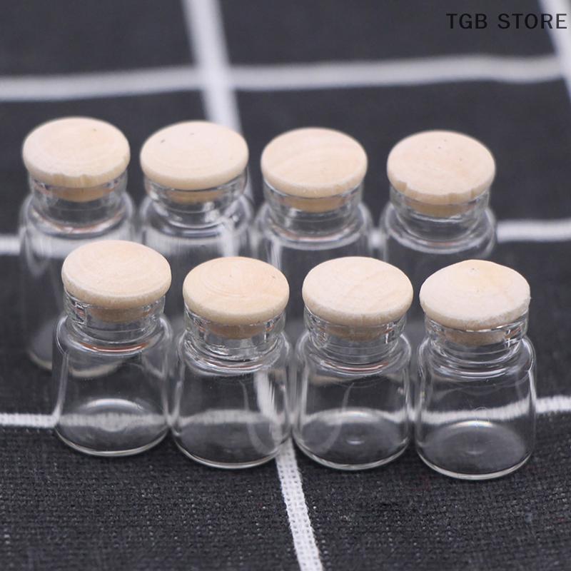 4Pcs/set DollHouse Mini Candy Jar Kitchen Food Play Scene Transparent Storage Jar