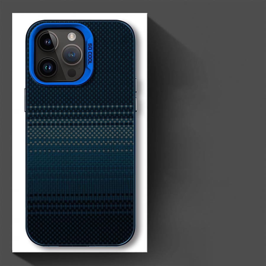 Cool Carbon Fiber Pattern Case for iPhone 17 Pro Max 16 15 11 12 Pro Air 14 Plus 13 Phone Cover