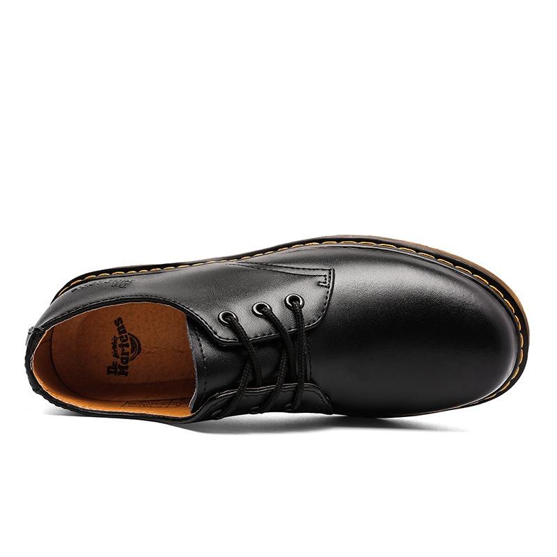 Low-top leather casual couple shoe holes classic large-size men's shoes, tooling women's short boots 1
