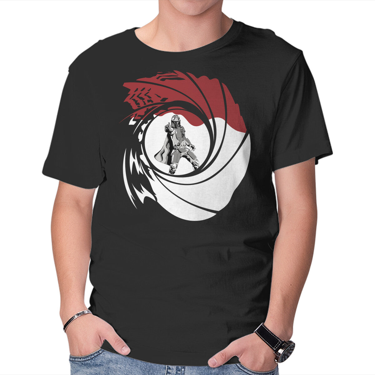 Unisex Crew Neck T-Shirt Die Another Way Graphic Short Sleeve Casual Tee M