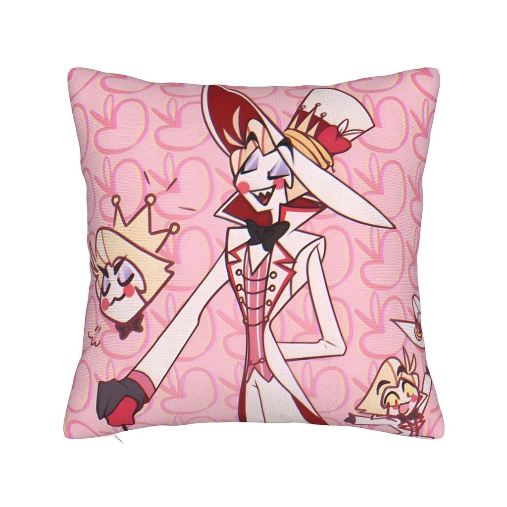 Lucifer Hazbins Hotels Pillowcase Soft Polyester Cushion Cover Gift  Pillow Case Cover Bedroom Square 40X40cm