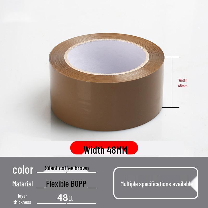 Silent Self-Adhesive Packing Tape for Office & Home - Strong, Low Noise