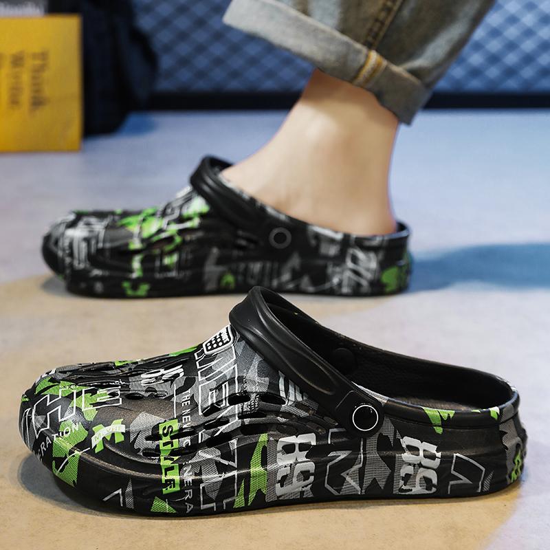 Fashion New summer men's designer light comfortable beach slippers wading EVA non-slip plus size walking casual men's shoes49
