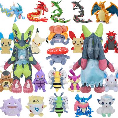 Hot Pokemon Plush Toy Shiny Mega Lucario Alolan Vulpix Togepi Plush Toy Cartoon Vileplume Beedrill Peluche Dolls Kids Gift