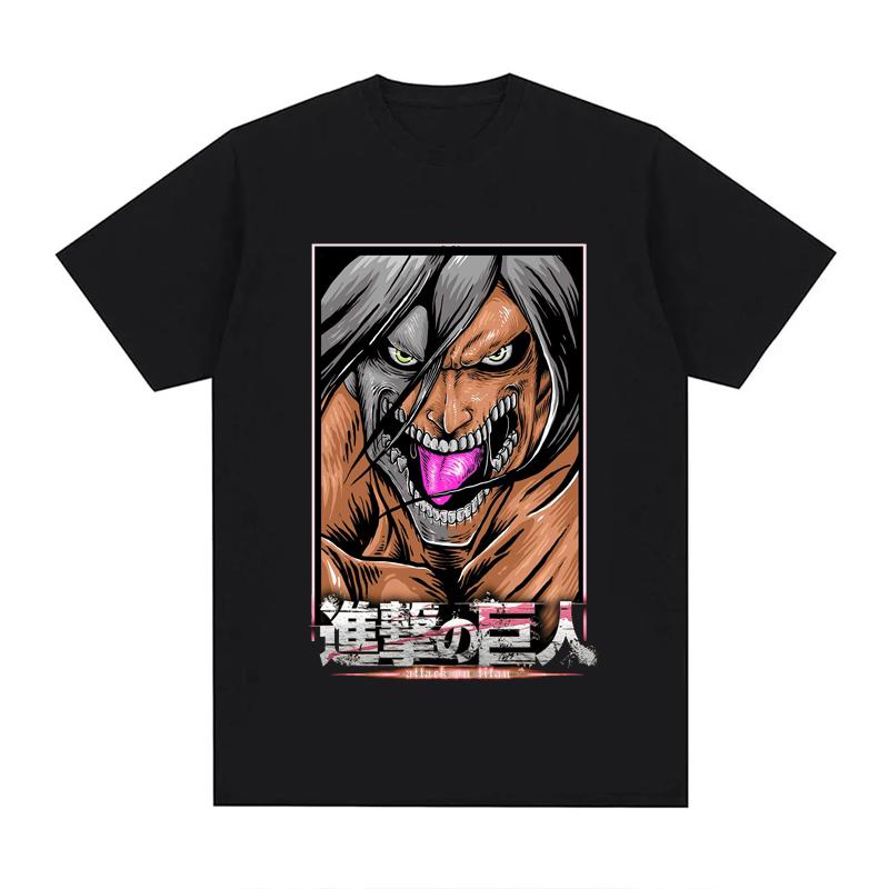 2023 New Japan Anime Attack On Titan T Shirt Unisex Cotton Unisex Tops EU Size Summer Unisex Clothes