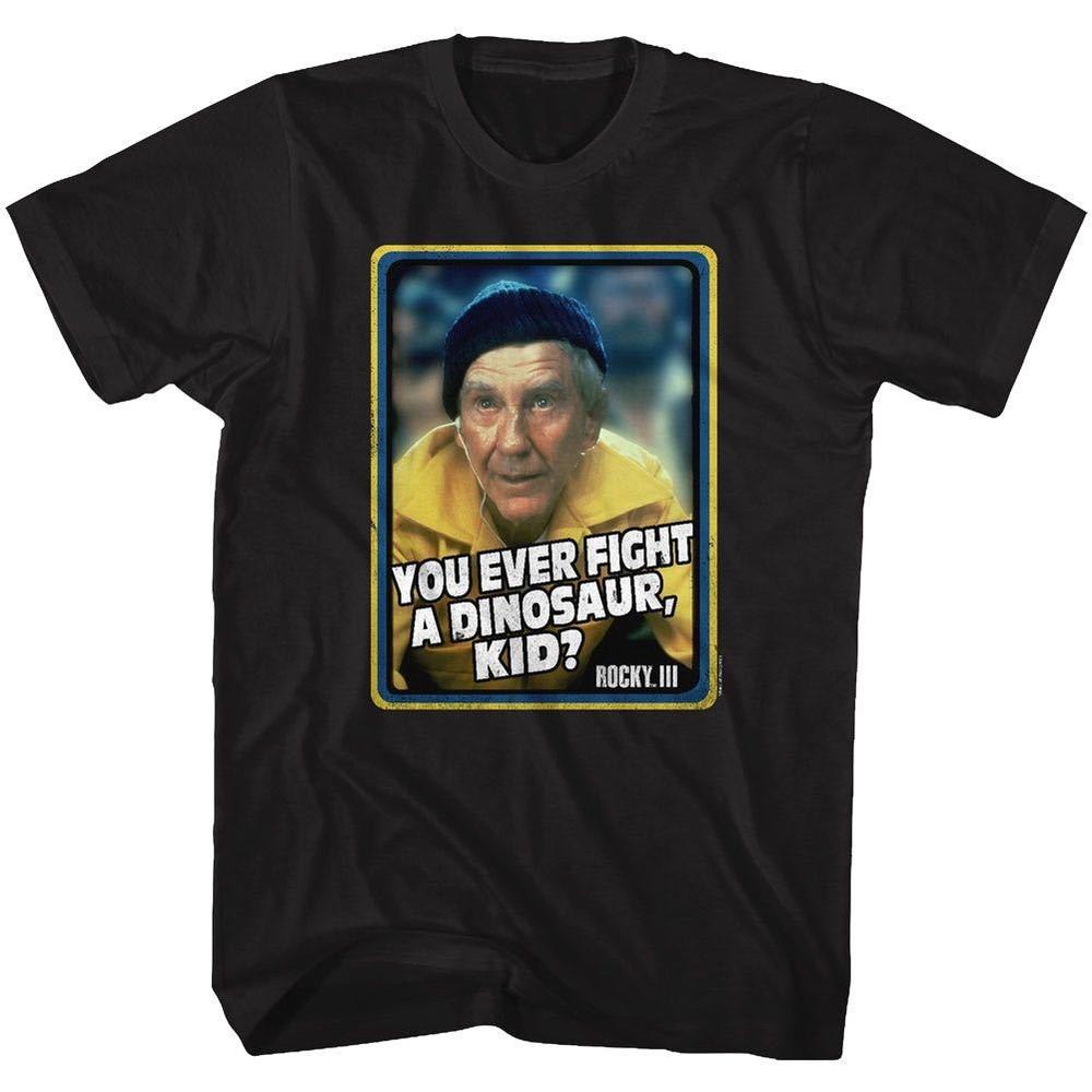 Rocky Balboa T-Shirt New Dinosaur Trainings Rocky 3 Movie Black Cotton SM5XL Unisex T-Shirt XXXXL