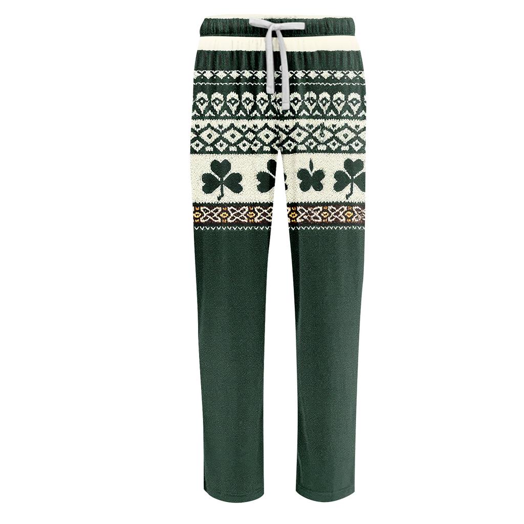 Herren St. St. Patrick's Day Druck Haus Schlafhose
