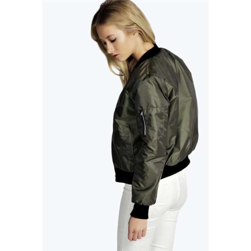 Spring Autumn Women Jackets Fashion Basic Bomber Jacket Streetwear Long Sleeve Coat Solid Color Casual Outerwear