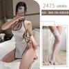 Sex underwear retro disc buckle cheongsam high split strap sexy sex uniform open file hot chest outfit
