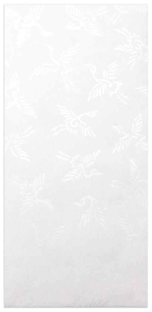 Kawasumi Washi Envelopes with with Washi Inner 10 Envelopes Kira-zome Crane, White, Wrapping,
