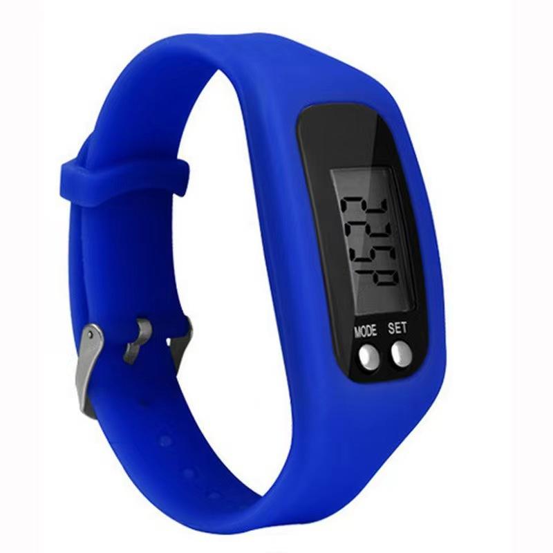 Silicone Electronic Pedometer Wristband Watch Multifunctional Pedometer  Health Sports LED Electronic Watch Bracelet