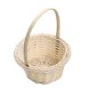Mini Woven Flower Basket Plastic Rattan Woven Basket for Wedding Aesthetic Photography Props Decorative Container for Home Decor