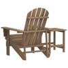Vidaxl Adirondack Garden Chair with Table, Fir, Brown