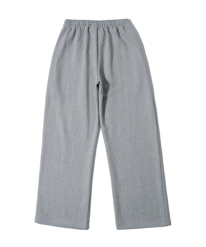 Sseochi410 Circle Logo Balloon Sweat Wide Pants Gray