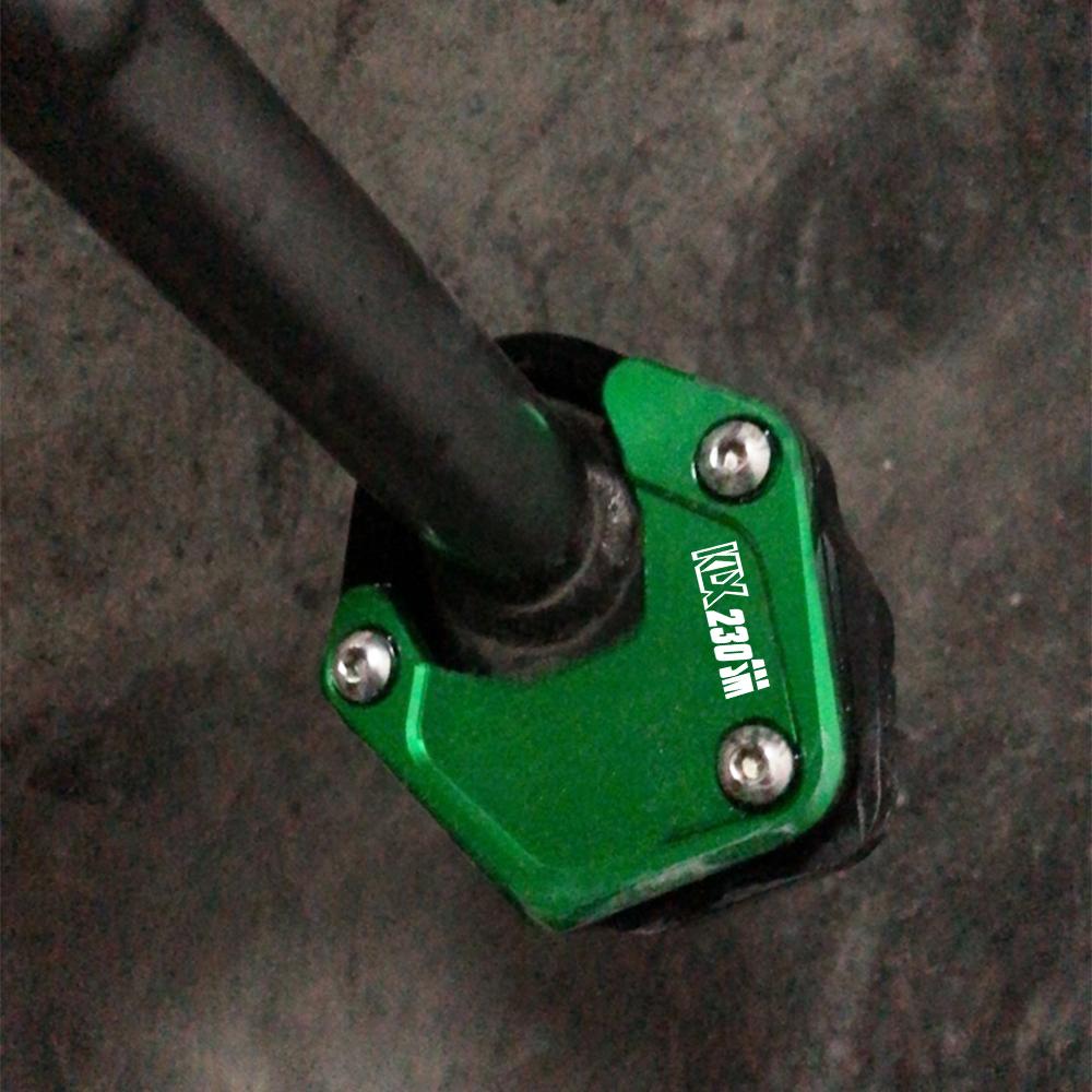 KLX230SM Motorcycles For Kawasaki KLX230SM 2023 Side Stand Pad Plate Kickstand Enlarger Support Extension Side Stand