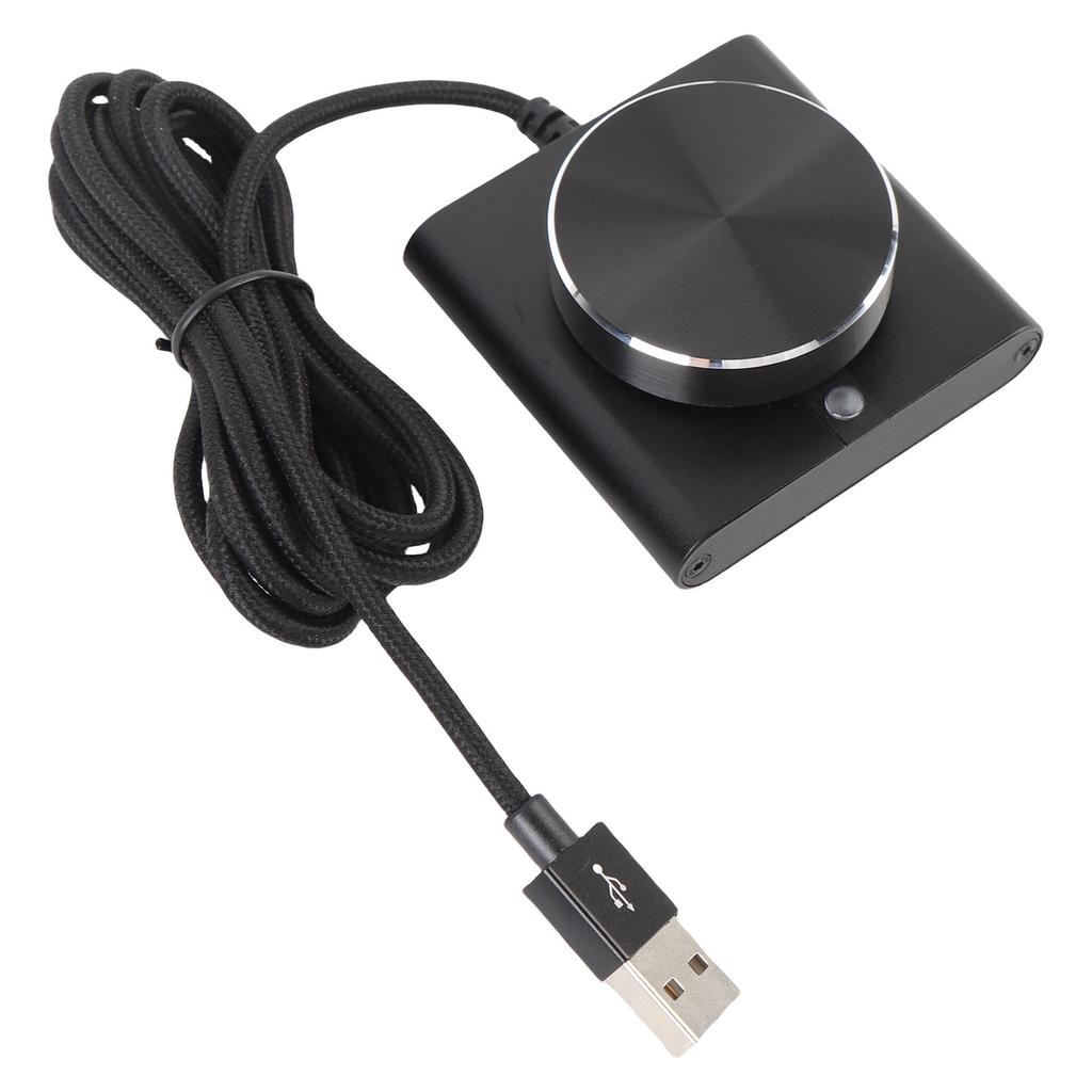 USB Volume Control Knob for PC External Media Adjustment Controller with 1 Key Mute Function Plug and Play Support for