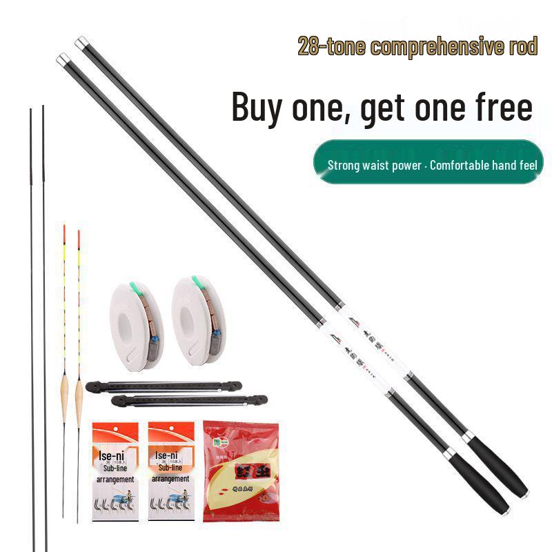 28 Tone Super Hard 4.5m Carbon Fiber Fishing Rod for Carp and Crucian Carp