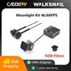 Kit Caddx Walksnail Avatar Moonlight Sensor Starlight Câmera FPV Filtros ND8 4k/60FPS Giroscópio Estabilizado EIS Integrado Campo de Visão 160° Para Drone