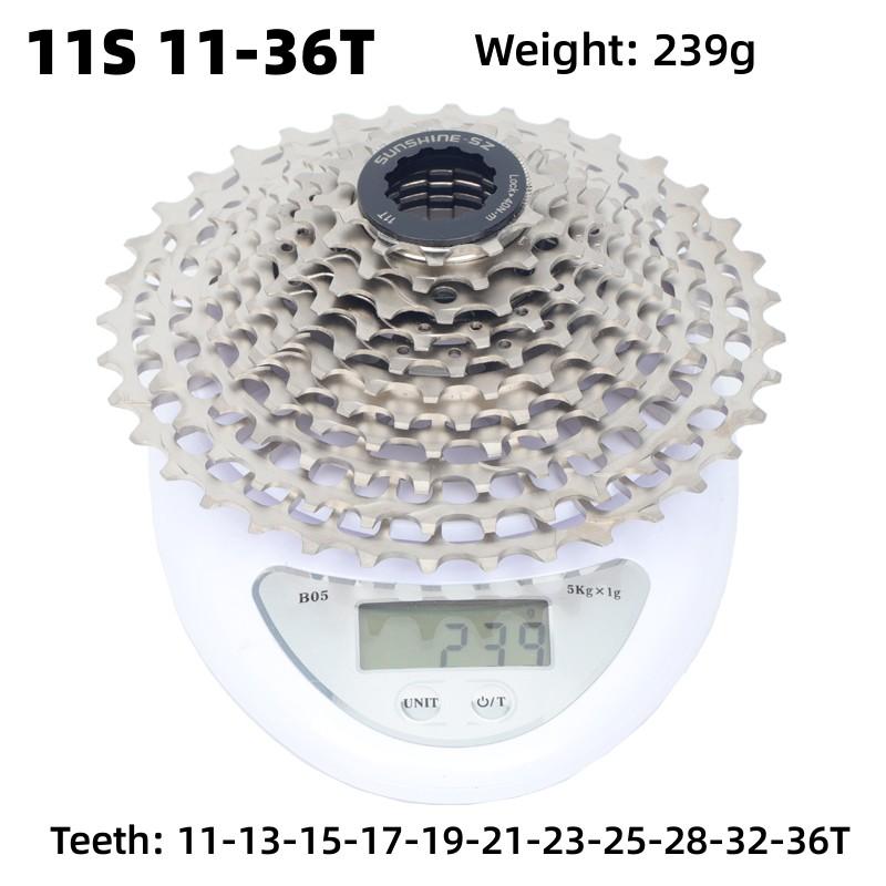 SUNSHINE 11v 12v Cassette 12 11 Speed Road Bike Sprocket Bicycle Ratchet Freewheel HG 11S Relationship Ultralight