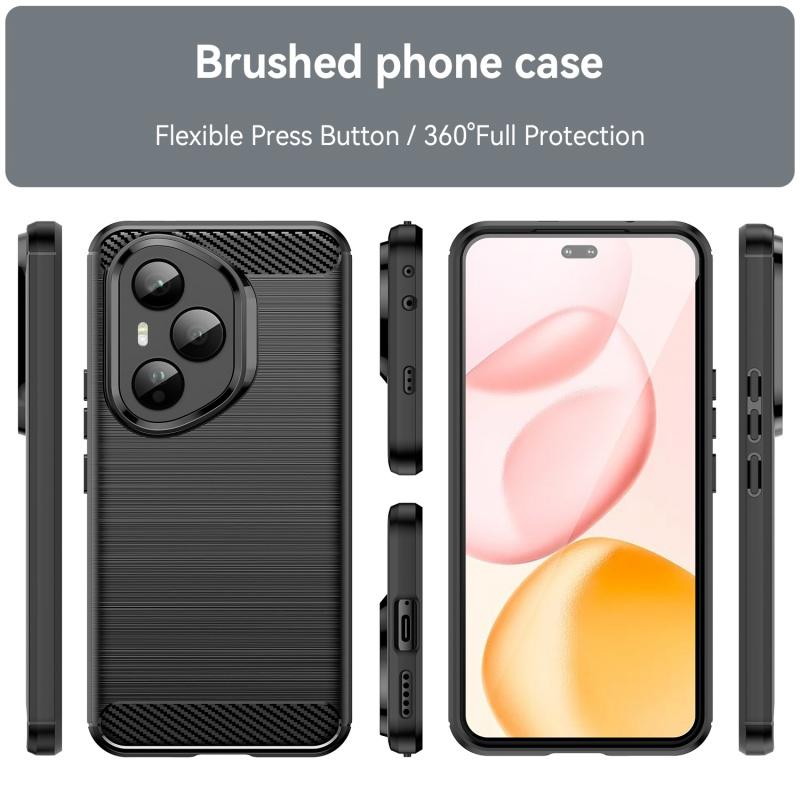 For Honor 400 Pro Case Cover Huawei Honor 400 Pro Capas New Phone Bumper Shockproof Soft TPU Carbon Fiber Fundas Honor 400 Pro