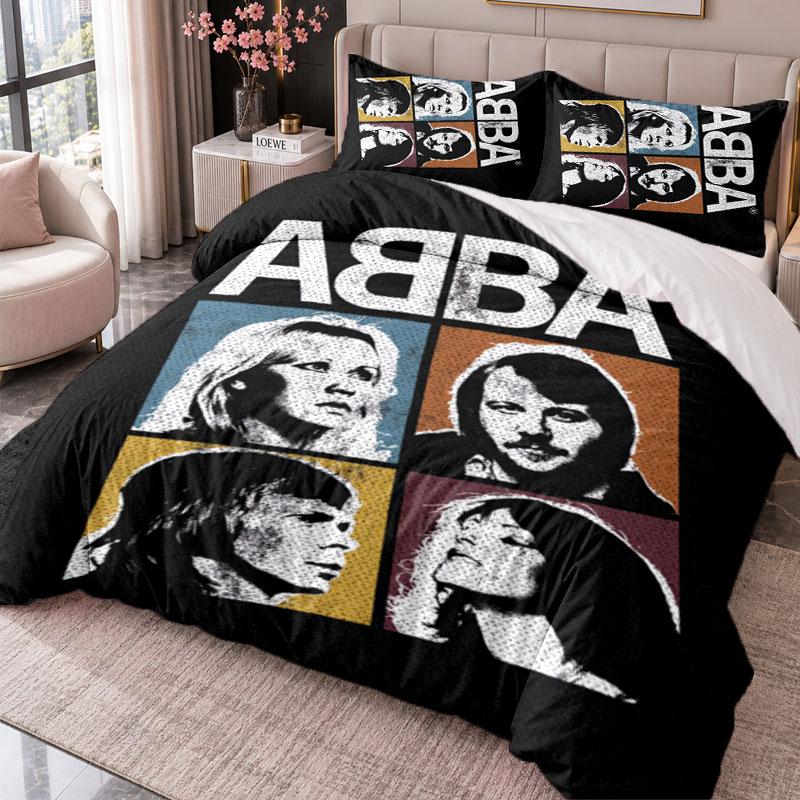 ABBA 3Pcs Bedding Set Duvet Cover With Two Pillowcases For Bedroom Home Decoration