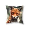 Cute Little Fox Throw Pillow Cover Animal Pillow Cover Sofa Car Decor Office Game Chair Cushion Cover Room Home Decor