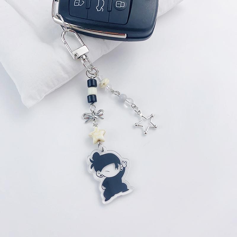 Y2K Anime Jujutsu Kaisen Keychain Creative Vintage Gojo Geto Keychain Mobile Phone Charm Bag Pendant For Couple Gifts