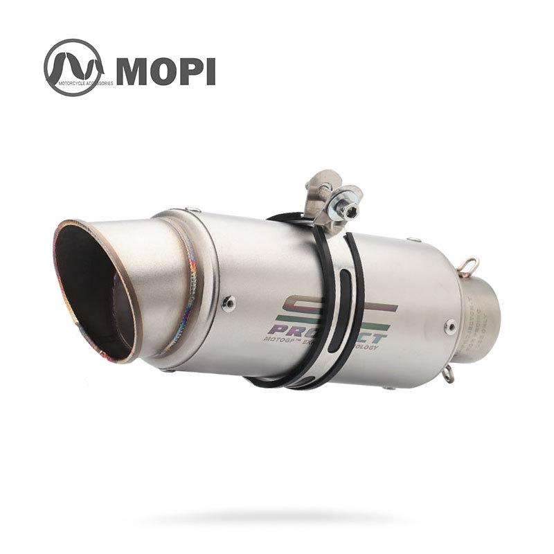 51mm Small Titanium-Iron Cannon Exhaust Pipe for SC Motorcycle Modification - Universal for Kawasaki, Chunfeng, Yamaha